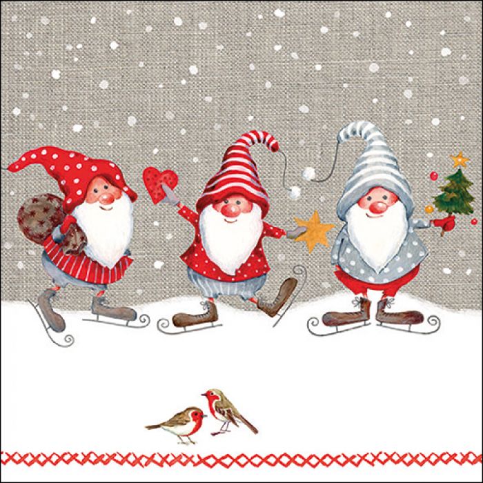 Serviettes Nains Patineurs (x20)
