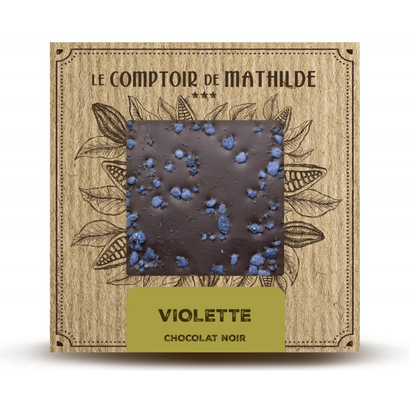 Tablette Chocolat Noir Violette 80G